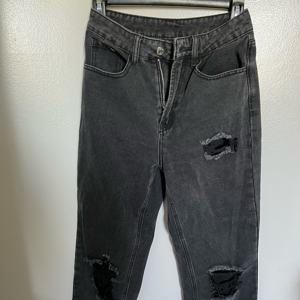 SHEIN Women’s High Rise Distressed Jeans